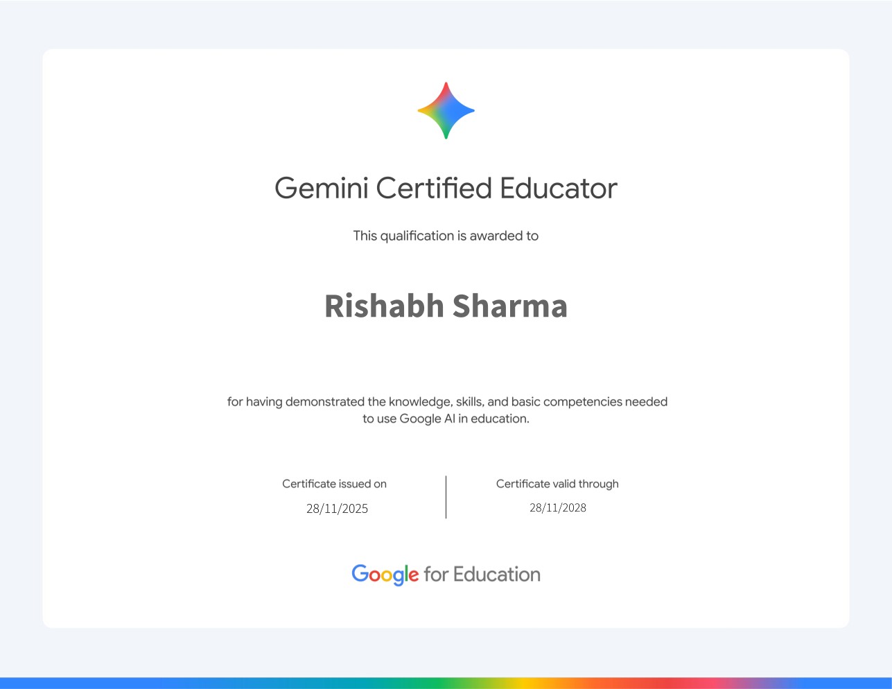 Gemini Certified Educator